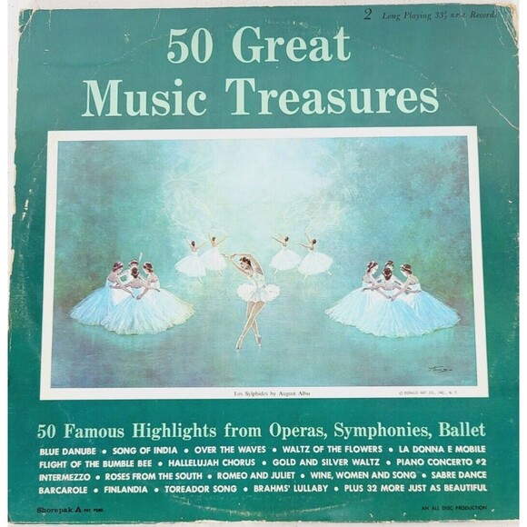 Vinyl Record: 50 Great Music Treasures, Highlights from Opera, Symphony, Ballet - Picture 2 of 6